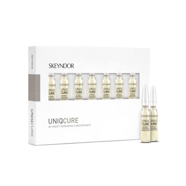 Активный восстанавливающий ночной концентрат 8час Skeyndor Uniqcure 8H night repairing concentrate 7амп по 2мл